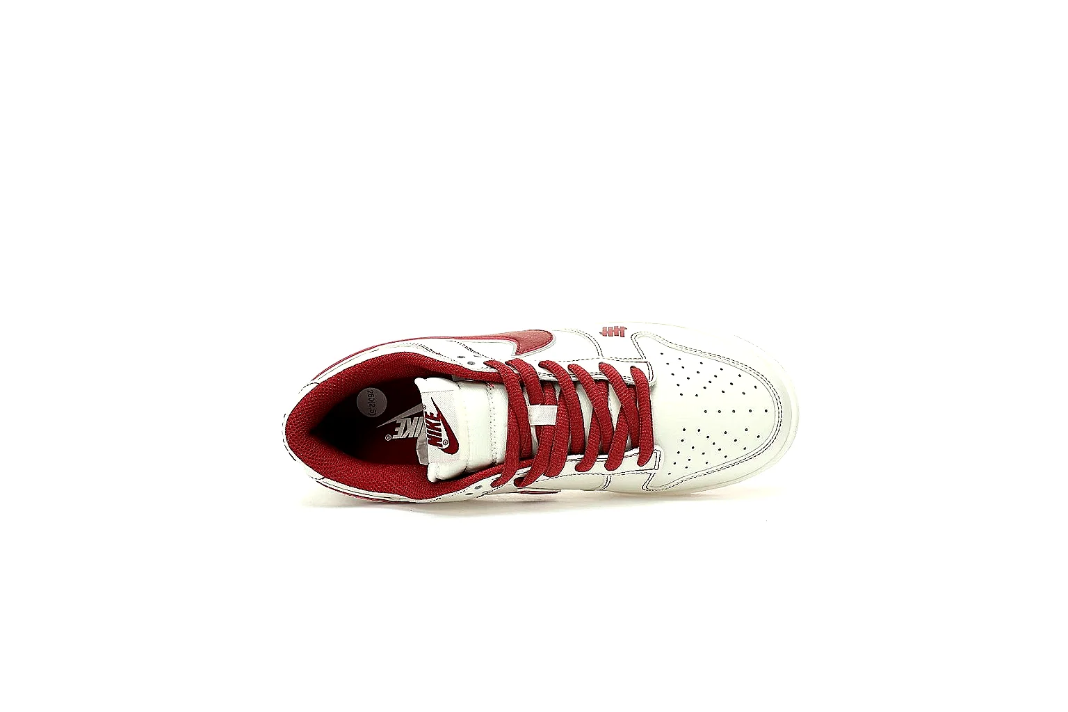 Kako Scout comparison images for Nike White Burgundy Low Court Sneaker thumbnail 3