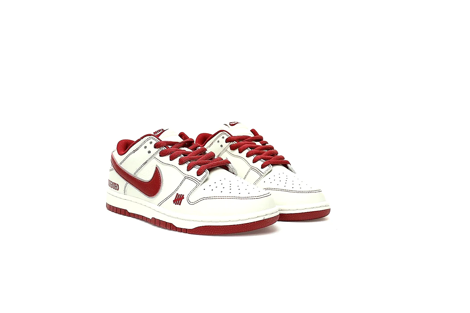Kako Scout comparison images for Nike White Burgundy Low Court Sneaker thumbnail 5