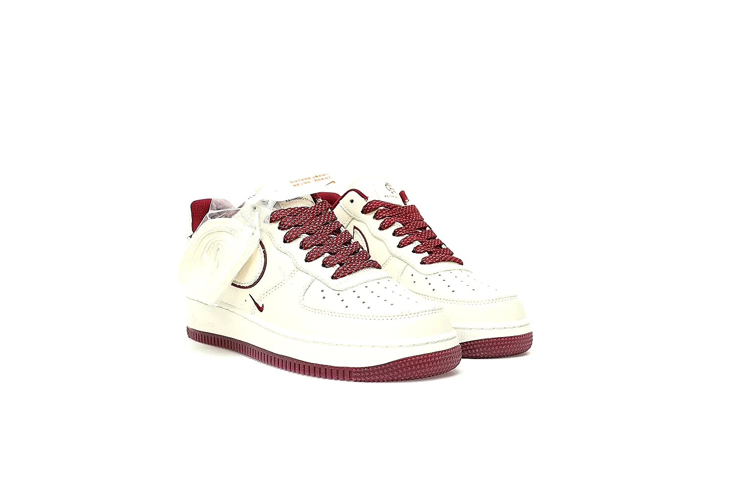 Kako Scout comparison images for Nike White Burgundy Low Court thumbnail 4