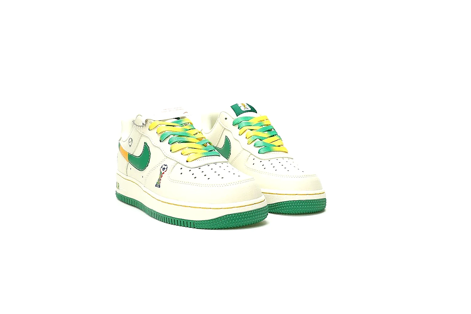Kako Scout comparison images for Nike White Green Yellow Low Court Sneaker thumbnail 4