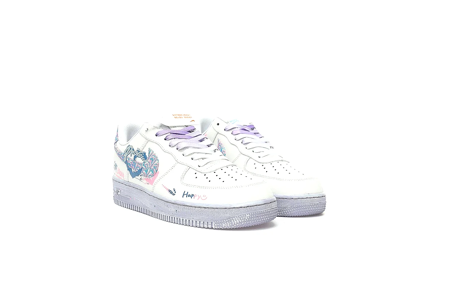Kako Scout comparison images for Nike White Lavender Low Court Sneaker thumbnail 5