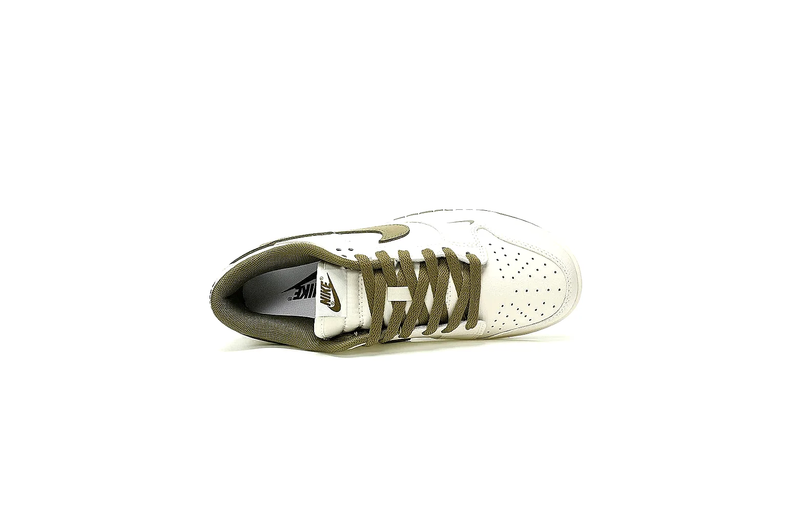 Kako Scout comparison images for Nike White Olive Low Court Sneaker thumbnail 2
