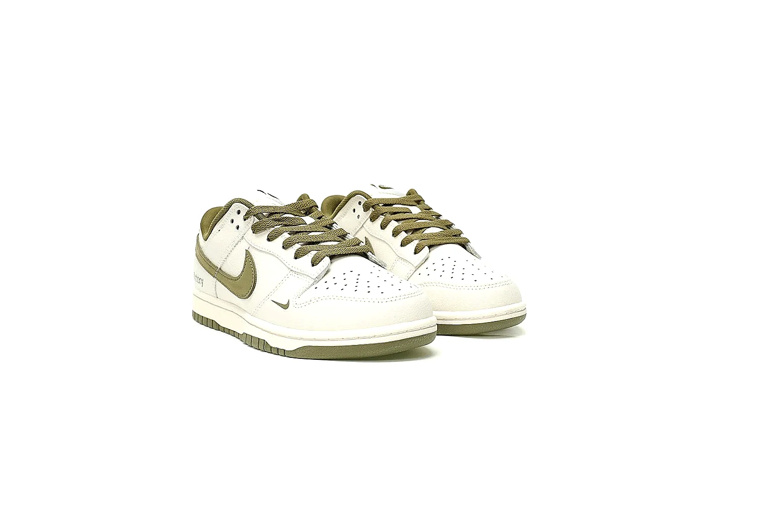 Kako Scout comparison images for Nike White Olive Low Court Sneaker thumbnail 4