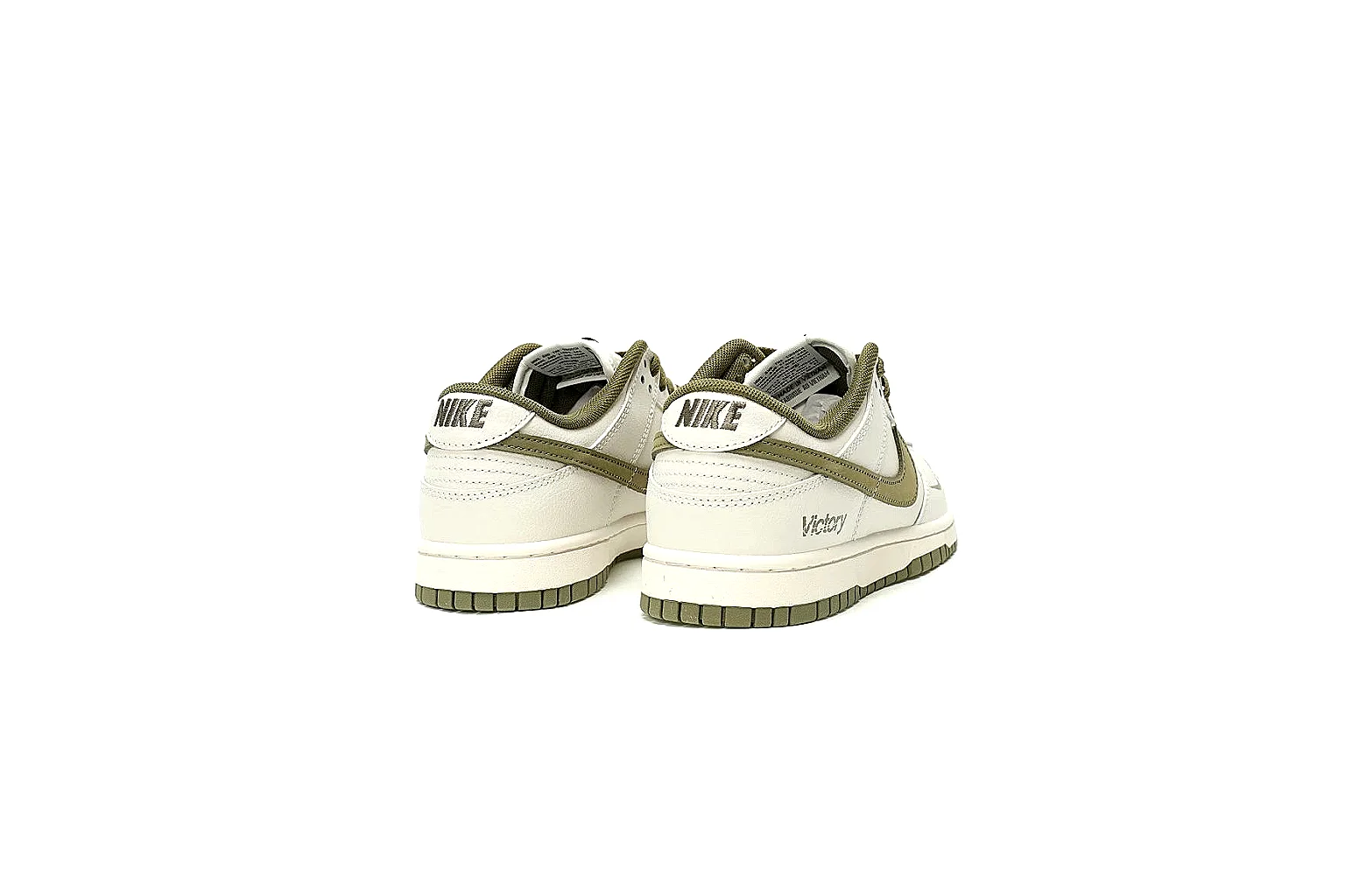 Kako Scout comparison images for Nike White Olive Low Court Sneaker thumbnail 5