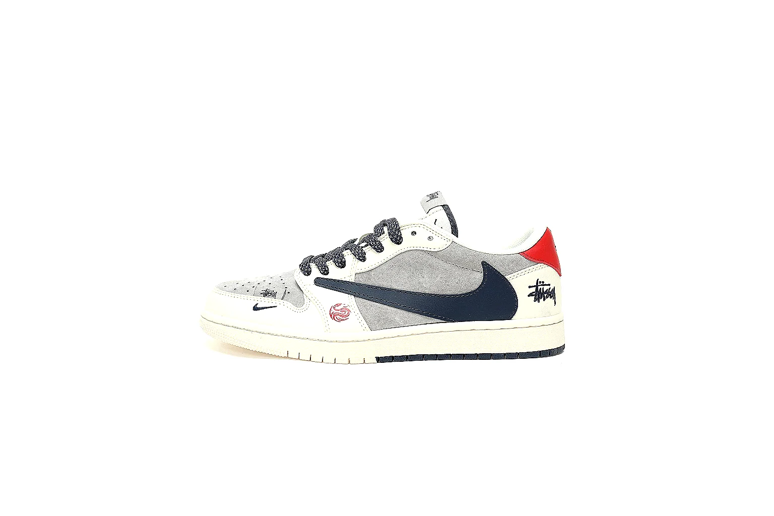 Kako Scout comparison images for Nike White Red Black Low Court