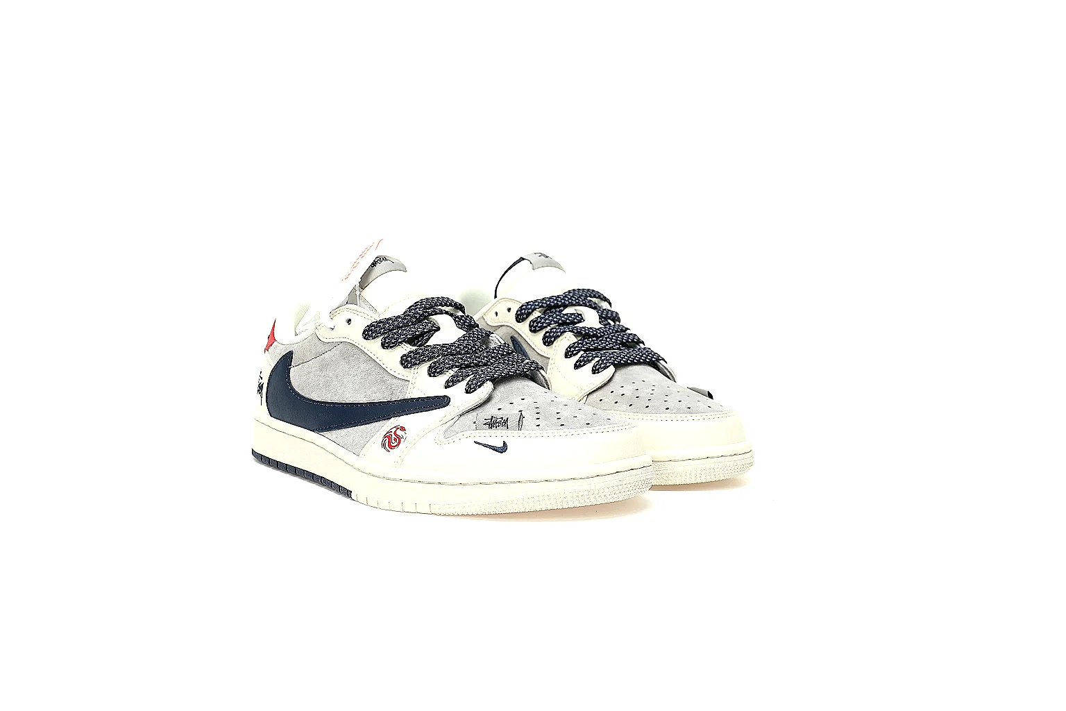 Kako Scout comparison images for Nike White Red Black Low Court thumbnail 4