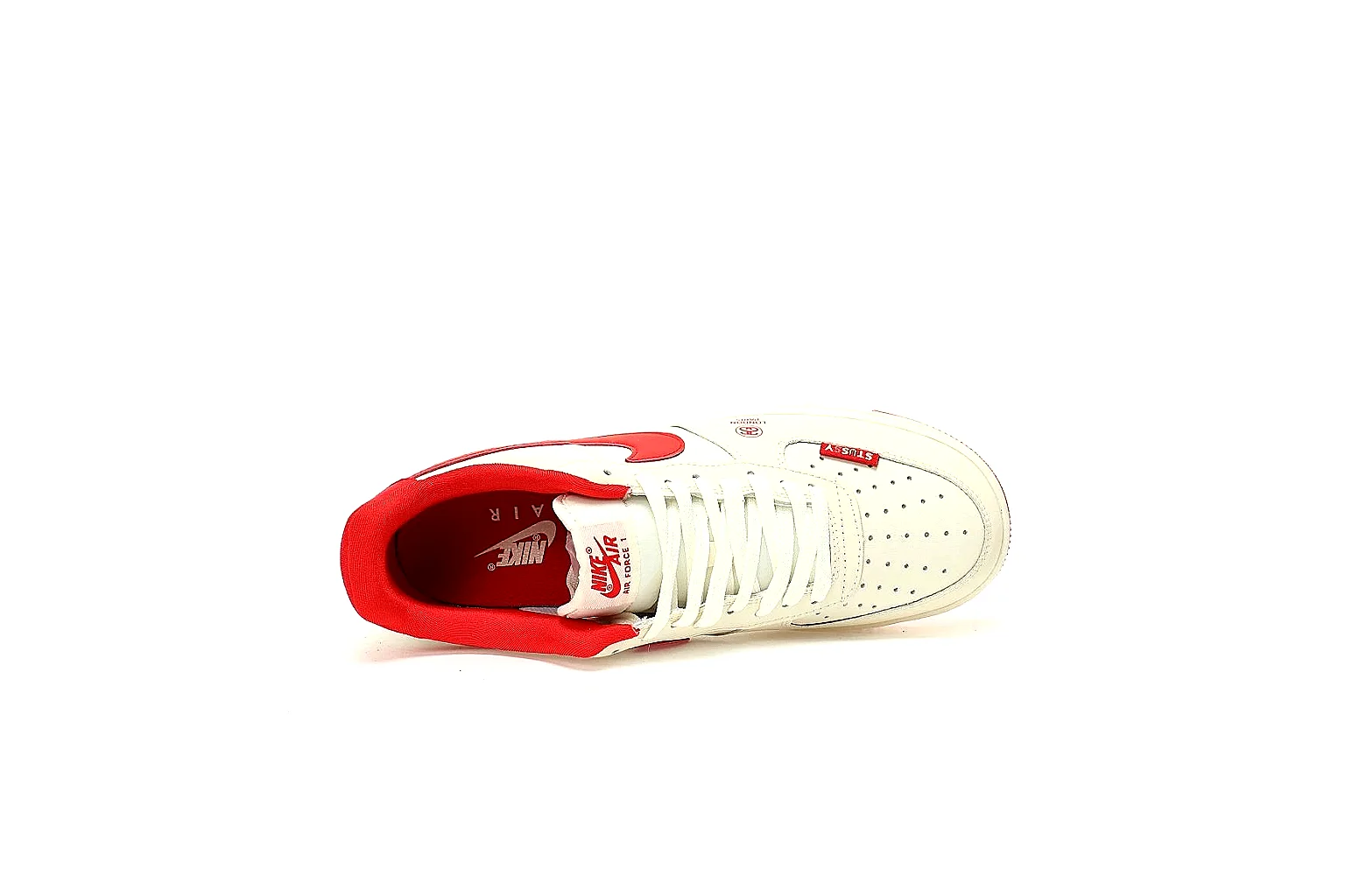 Kako Scout comparison images for Nike White Red Low Court Sneaker thumbnail 3