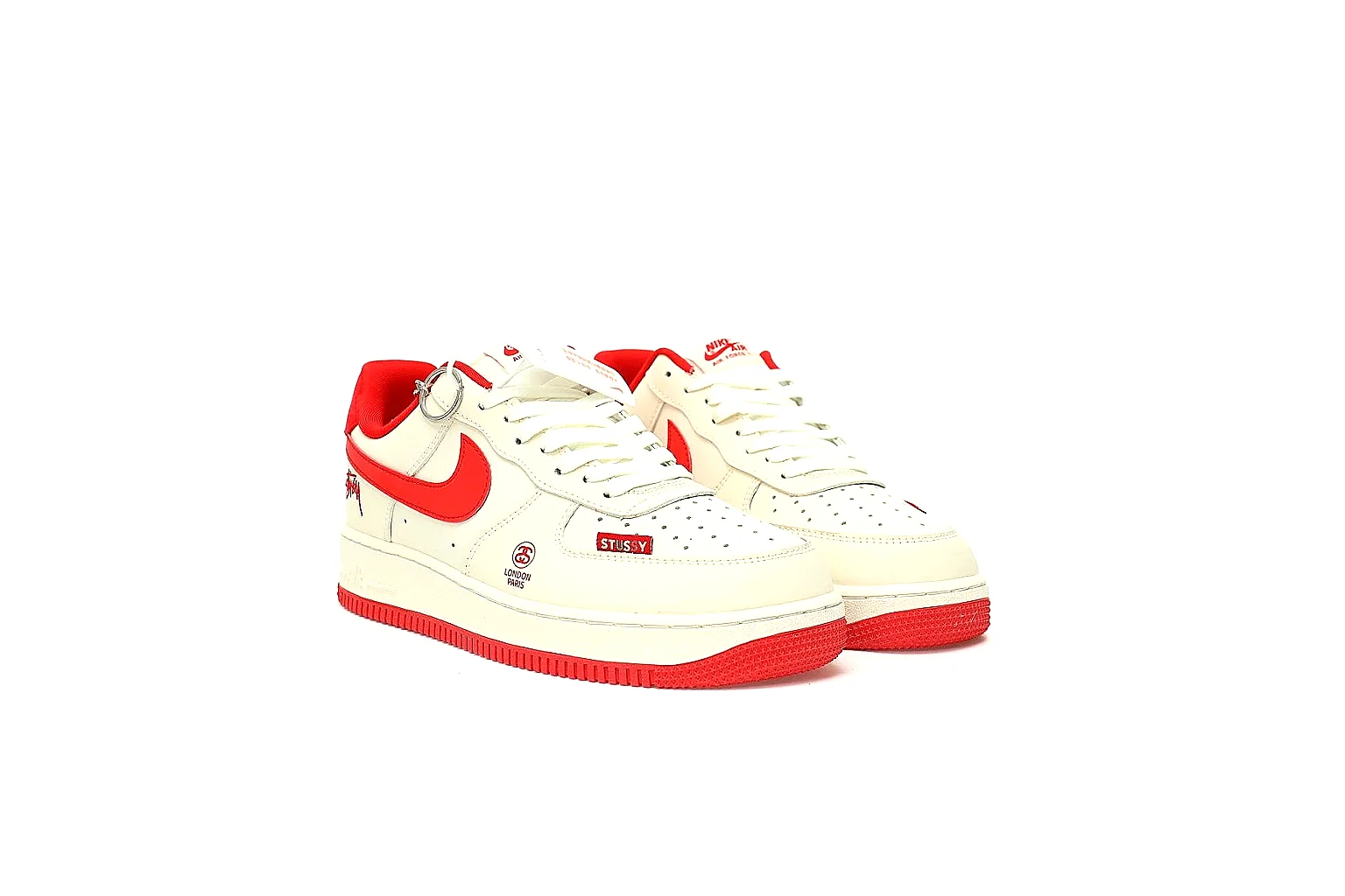 Kako Scout comparison images for Nike White Red Low Court Sneaker thumbnail 5
