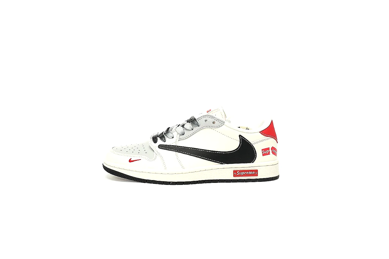 Kako Scout comparison images for Nike White Red Low Court