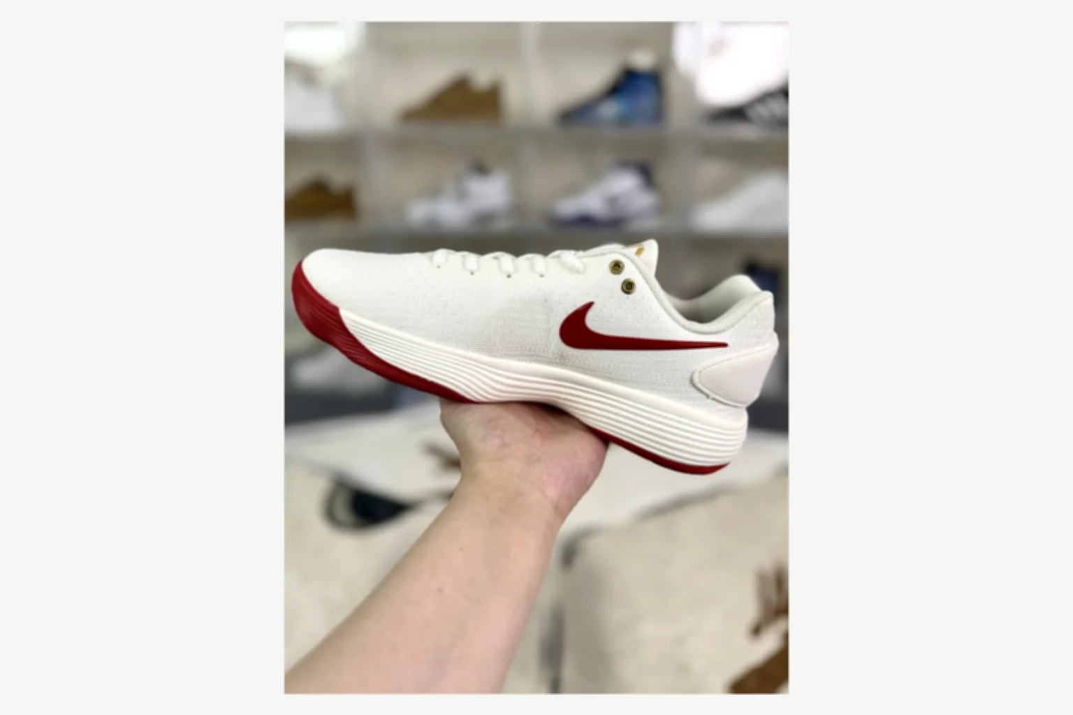 Nike White Red Swoosh Low Top comparison proof image SKU 1194923881 thumbnail 2