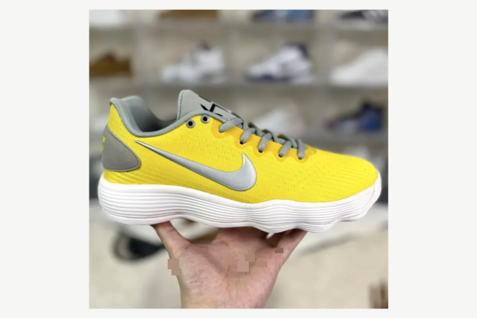 Nike Yellow Gray Low Top Runner comparison proof image SKU 1194923844