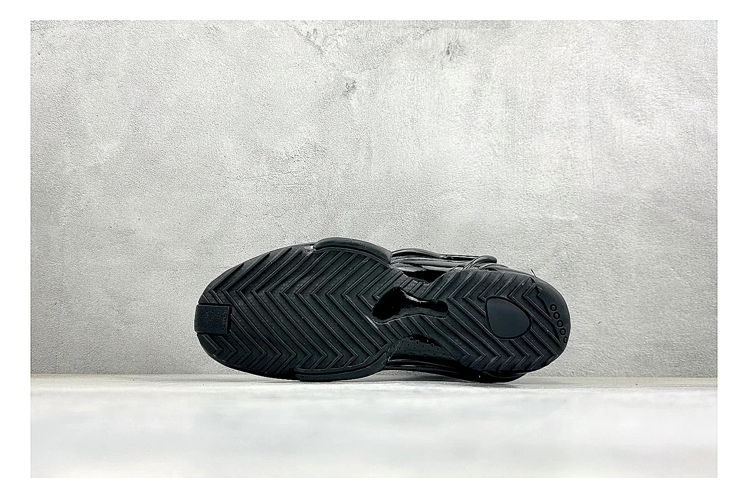 Nike Zoom Hyperflight Black comparison photo showing glossy black basketball upper, sleek shell shape, subtle Swoosh detail, and sculpted court sole thumbnail 4