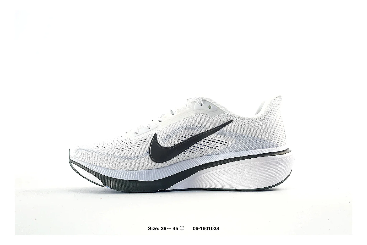 Nike ZoomX Runner White Black Sneaker 8656 comparison gallery with QC evidence