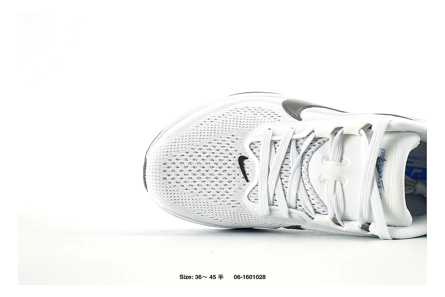 Nike ZoomX Runner White Black Sneaker 8656 comparison gallery with QC evidence thumbnail 4