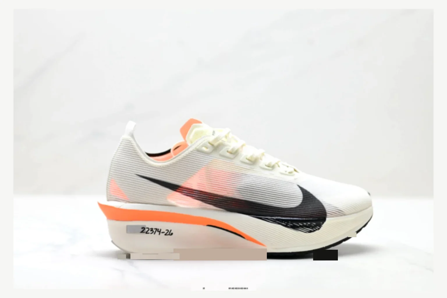 Nike ZoomX Vapor White Black Runner comparison proof image SKU 1182167424