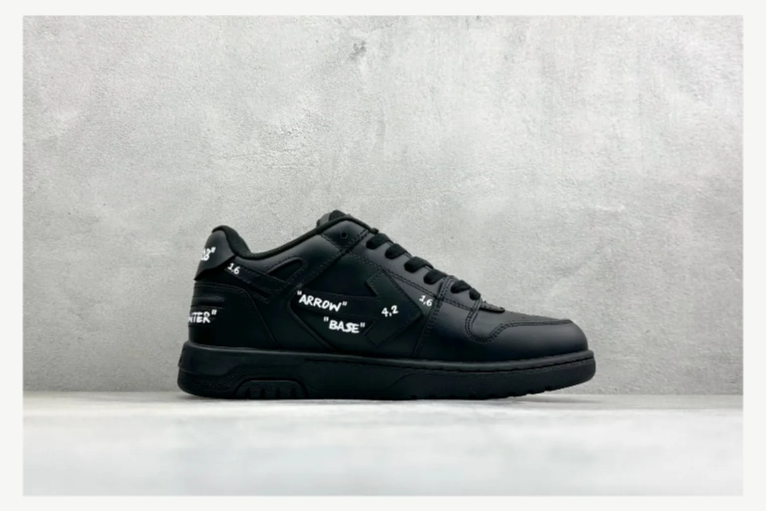 Off-White Black Text Low Top comparison proof image SKU 1182167422 thumbnail 6