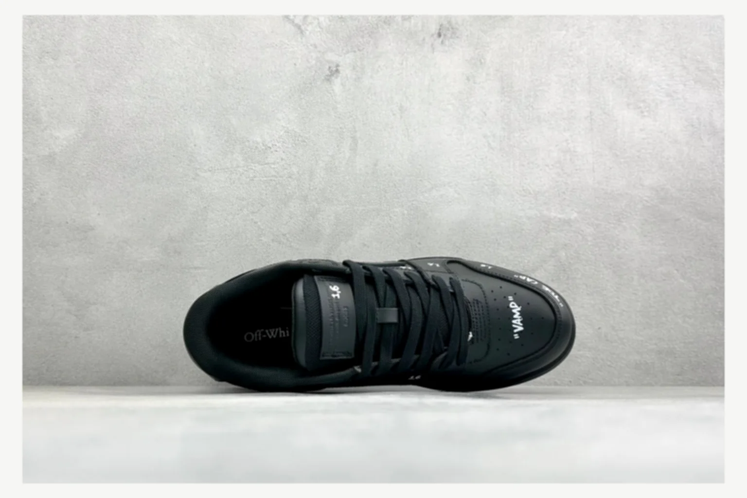 Off-White Black Text Low Top comparison proof image SKU 1182167422 thumbnail 2