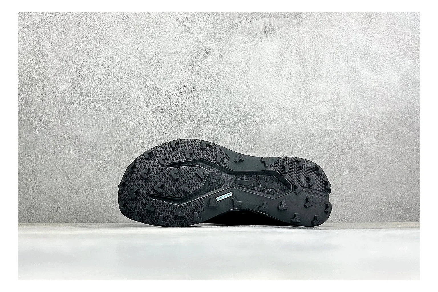 On Cloudmonster Triple Black comparison photo showing triple black mesh upper, oversized CloudTec sole pods, tonal laces, and rounded runner shape thumbnail 4