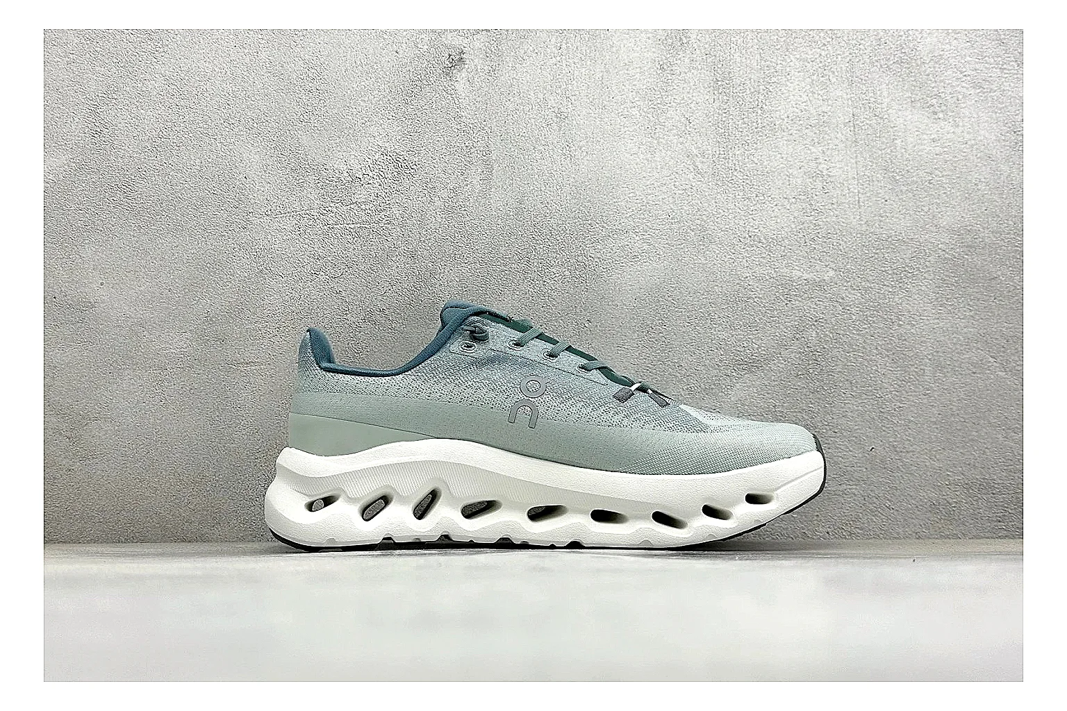 On Cloudtilt Mint comparison photo showing mint knit-style upper, smooth CloudTec sole, tonal laces, and rounded lifestyle runner shape thumbnail 6