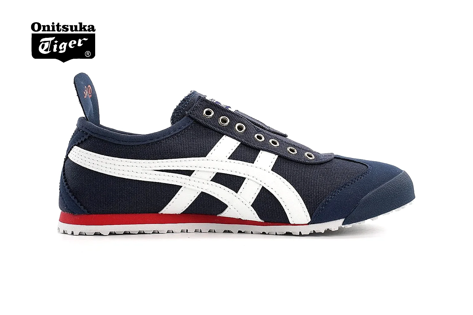 Onitsuka Tiger Mexico 66 style Navy White Red 5905 comparison signal note six-photo gallery thumbnail 2