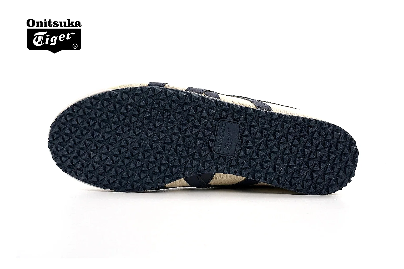 Onitsuka Tiger Mexico 66 style Cream Navy 6010 comparison signal note six-photo gallery thumbnail 3
