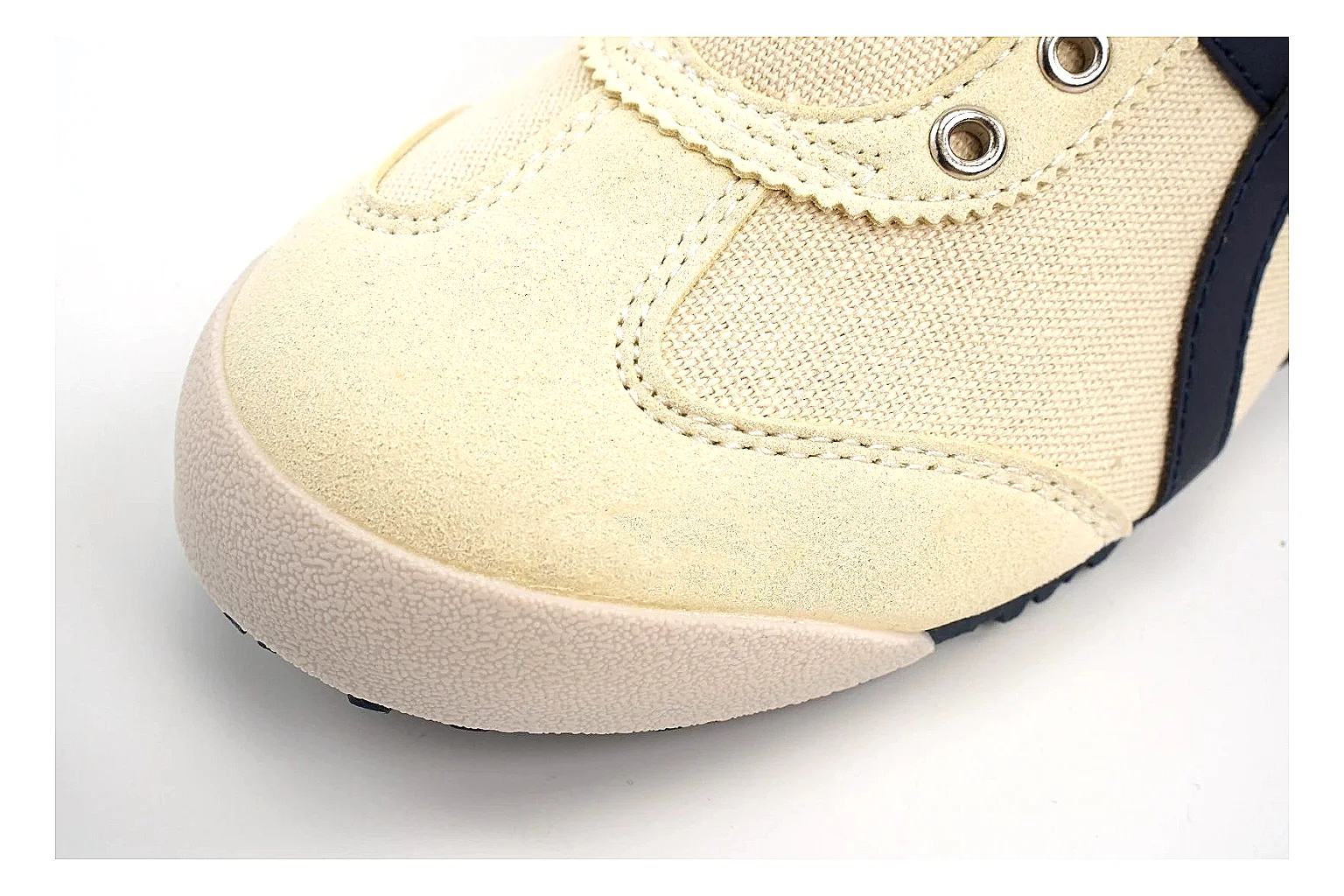 Onitsuka Tiger Mexico 66 style Cream Navy 6010 comparison signal note six-photo gallery thumbnail 5