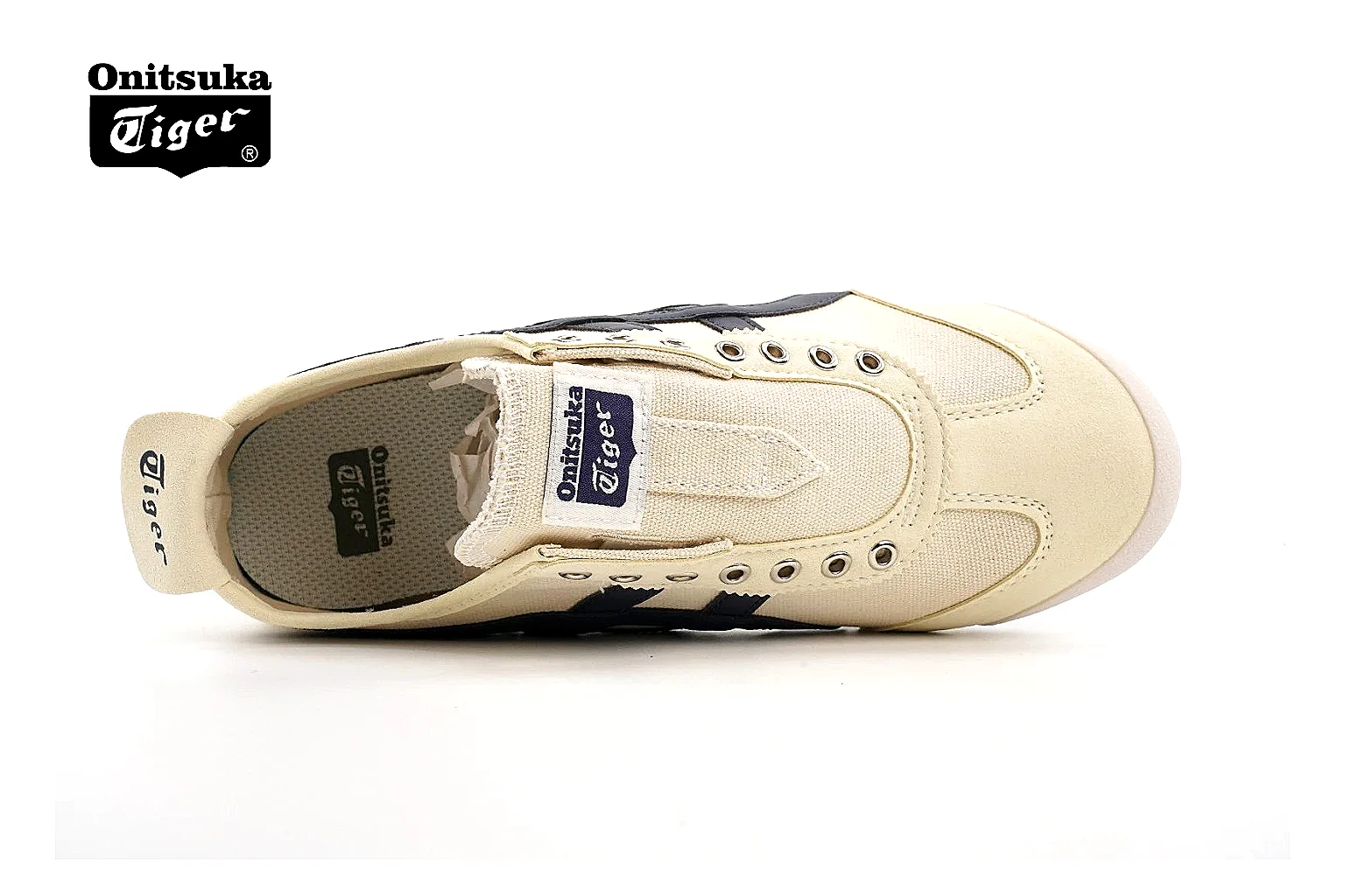 kakoscout.com Onitsuka Tiger Cream Navy Mexico 66 7897 Cream Navy low-top product image