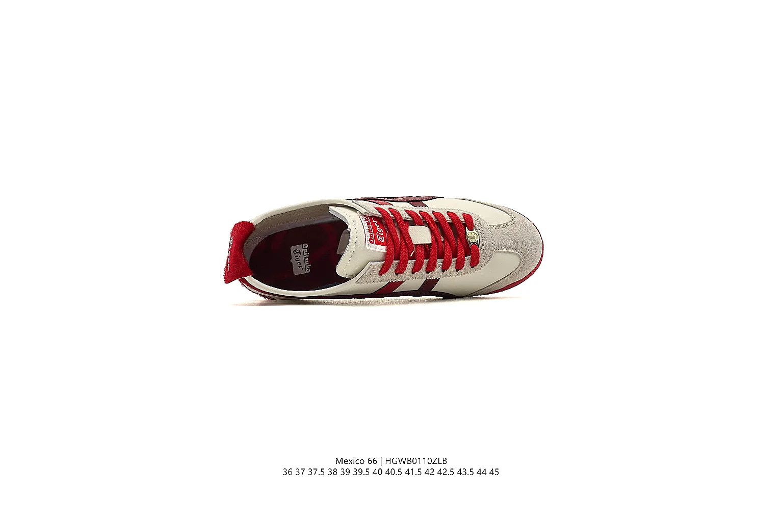kakoscout.com Onitsuka Tiger White Red Mexico 66 0952 White Red low-top product image thumbnail 3