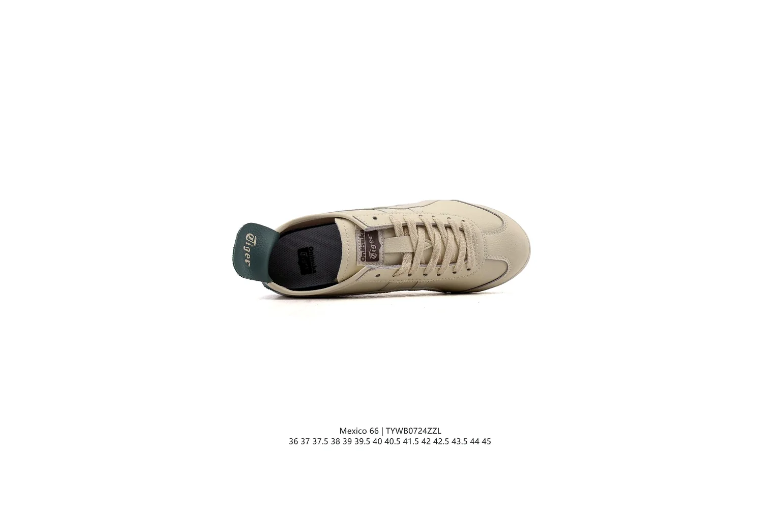 Onitsuka Tiger Mexico 66 Cream Green slim retro low top six photo view
