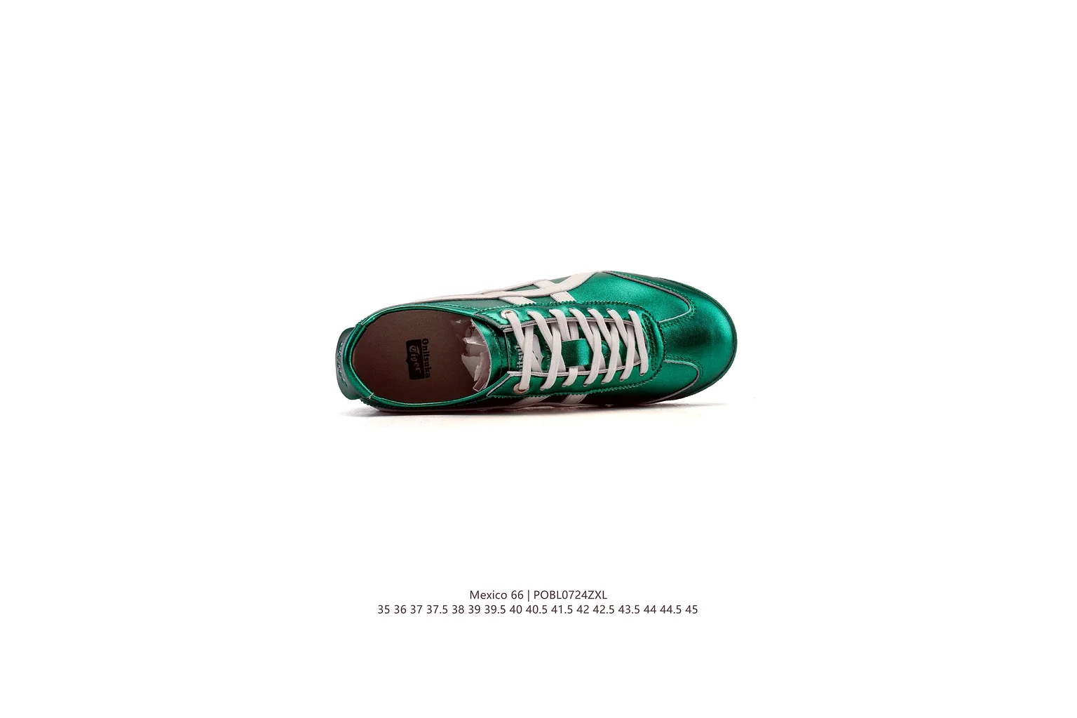 Onitsuka Tiger Mexico 66 Green White slim retro low top six photo view