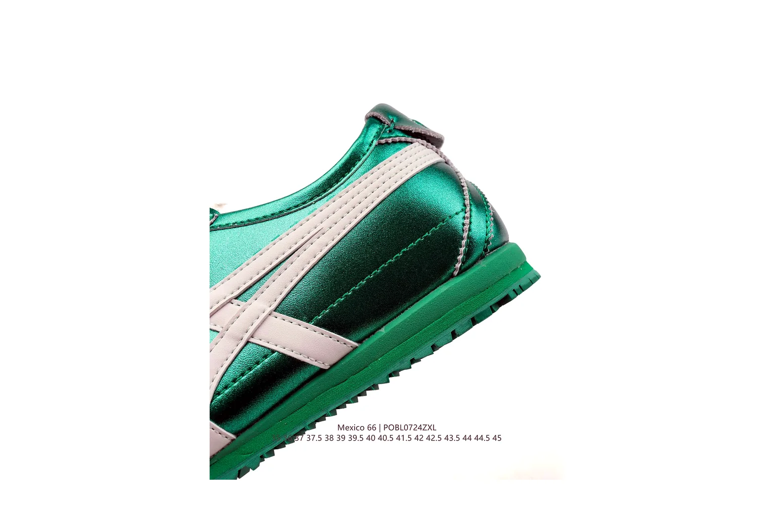 Onitsuka Tiger Mexico 66 Green White slim retro low top six photo view thumbnail 5
