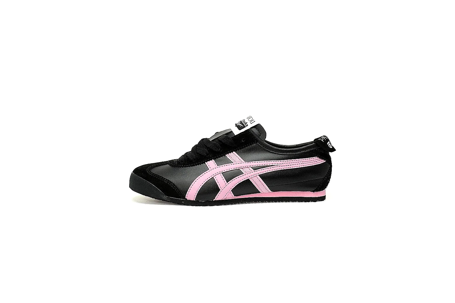 Black pink Onitsuka Tiger x Patou low top with visible side stripes and slim sole thumbnail 2