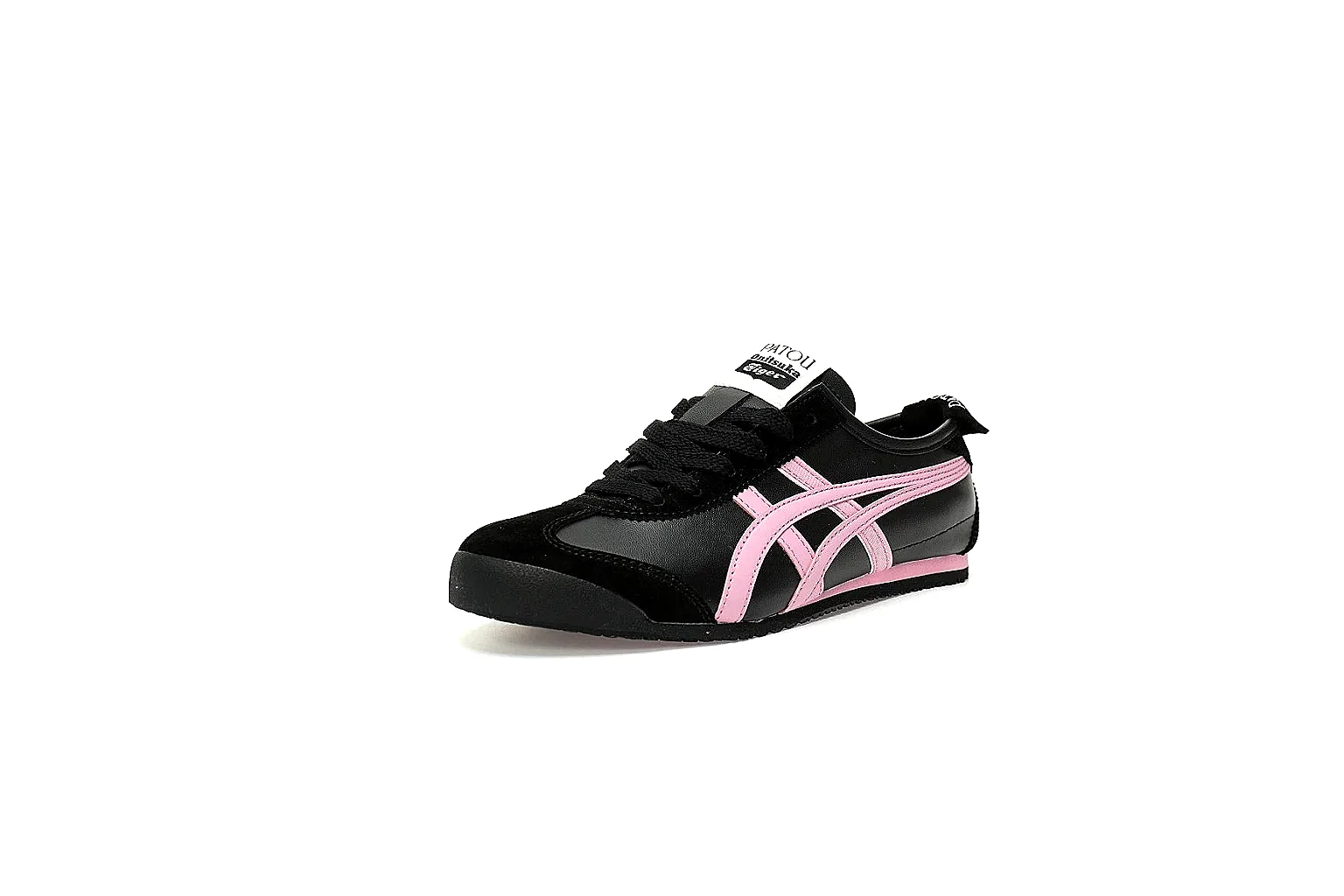 Black pink Onitsuka Tiger x Patou low top with visible side stripes and slim sole thumbnail 6