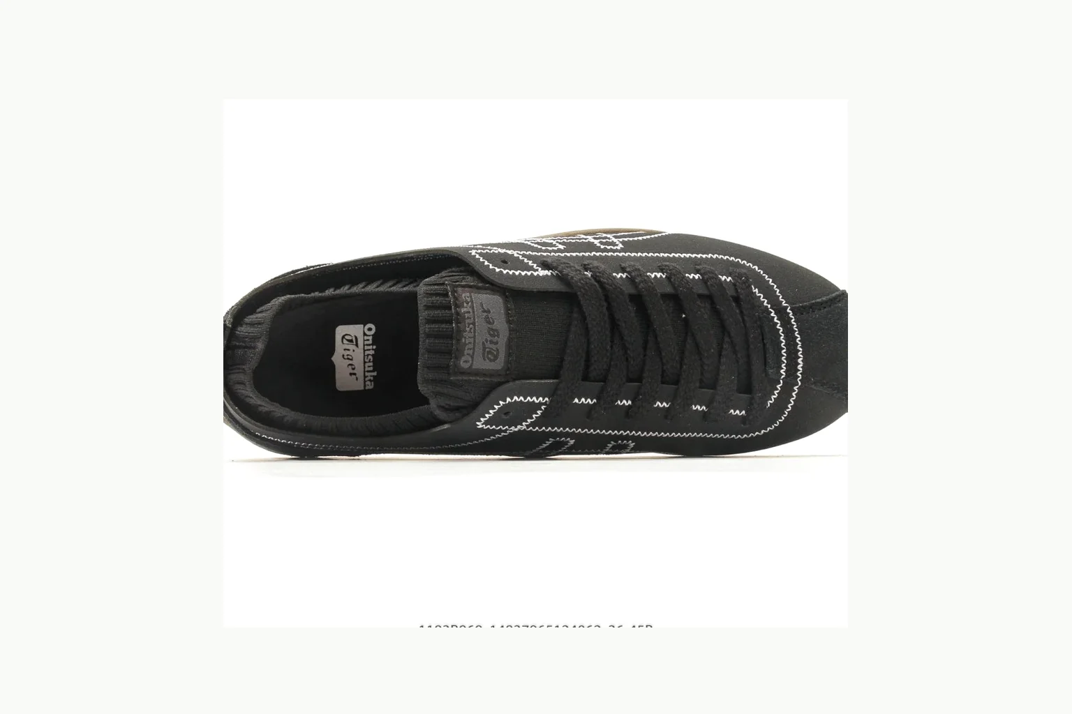 Onitsuka Tiger Black Gum Sneaker comparison signal photo with black gum black gum retro low-top with mixed upper and low top shape thumbnail 2