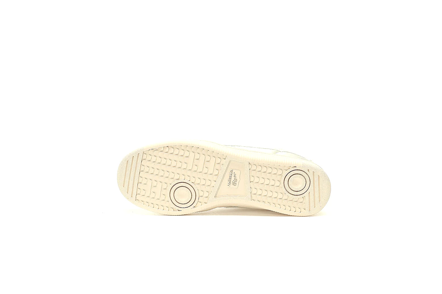 Cream Onitsuka Tiger low top with side stripes and beige suede panel QC angle thumbnail 4