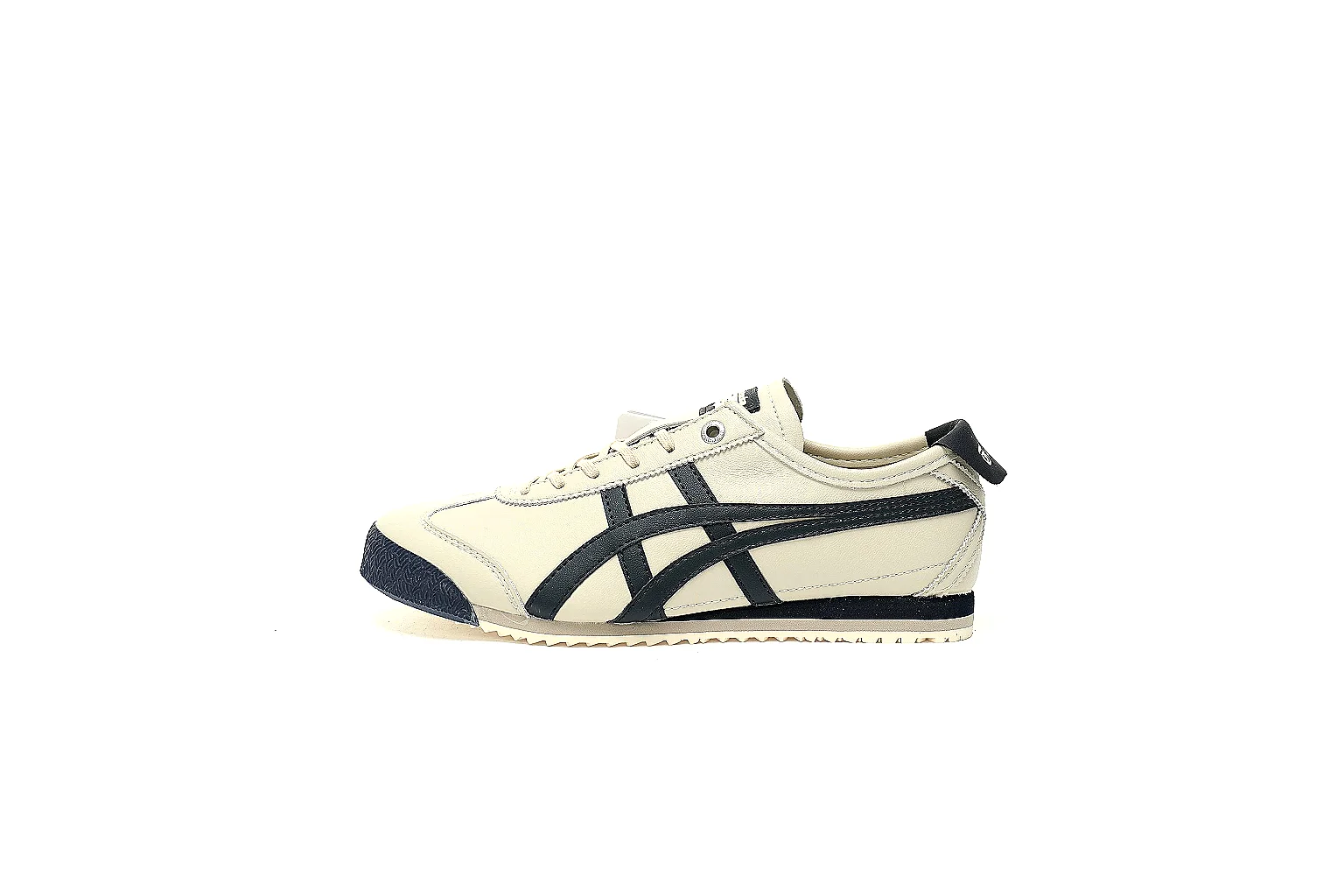 Onitsuka Tiger cream black sneaker QC proof with side top outsole and pair views thumbnail 2