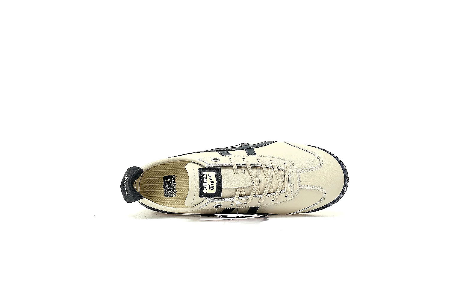 Onitsuka Tiger cream black sneaker QC proof with side top outsole and pair views thumbnail 3