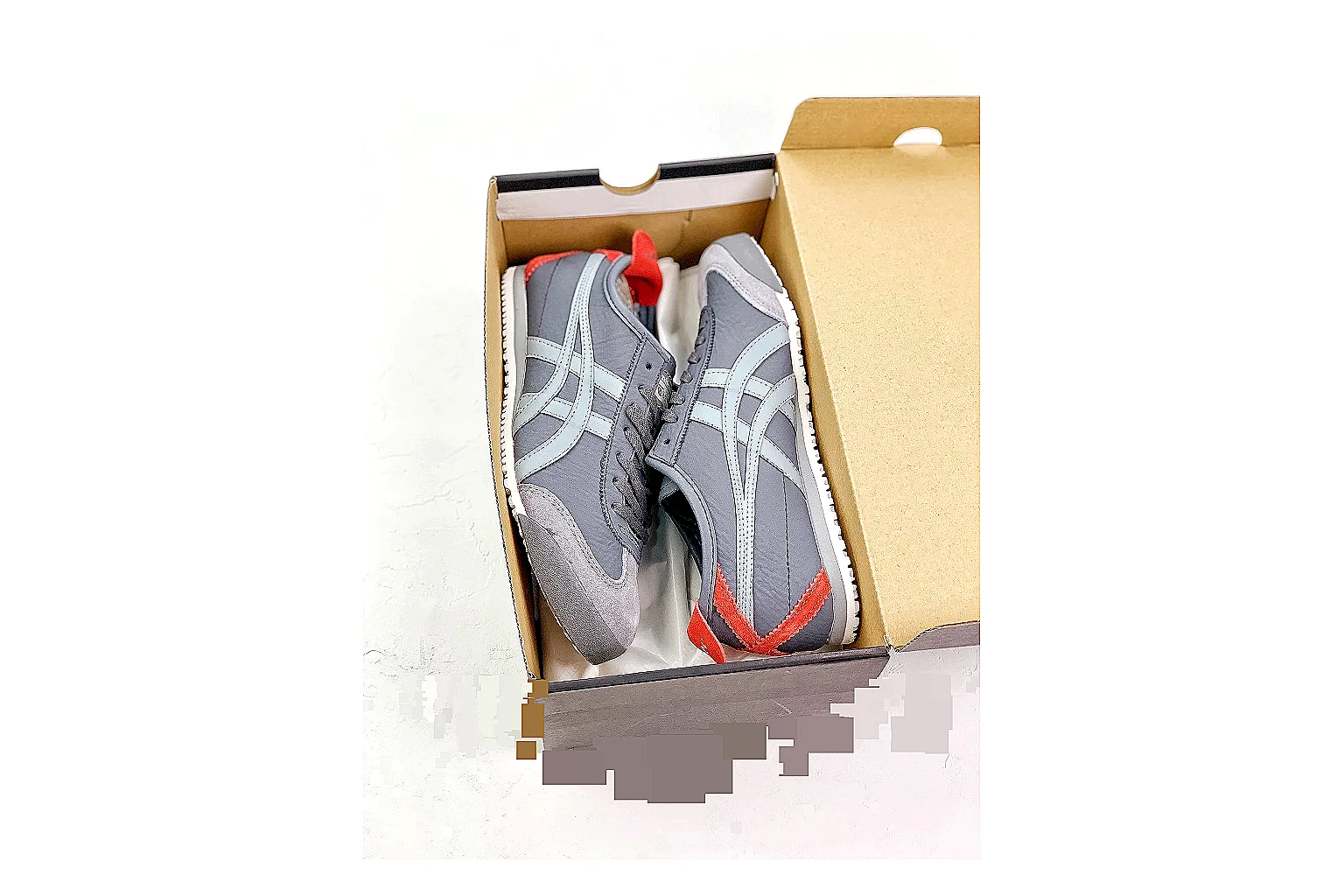 kakoscout.com Onitsuka Tiger Mexico 66 Gray Red comparison signal card six-photo gallery thumbnail 2