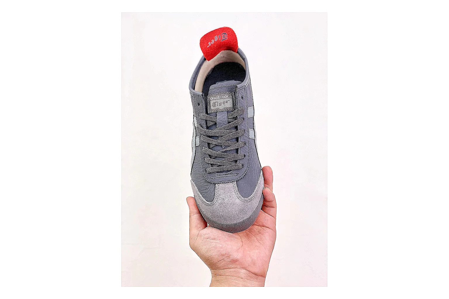 kakoscout.com Onitsuka Tiger Mexico 66 Gray Red comparison signal card six-photo gallery thumbnail 3