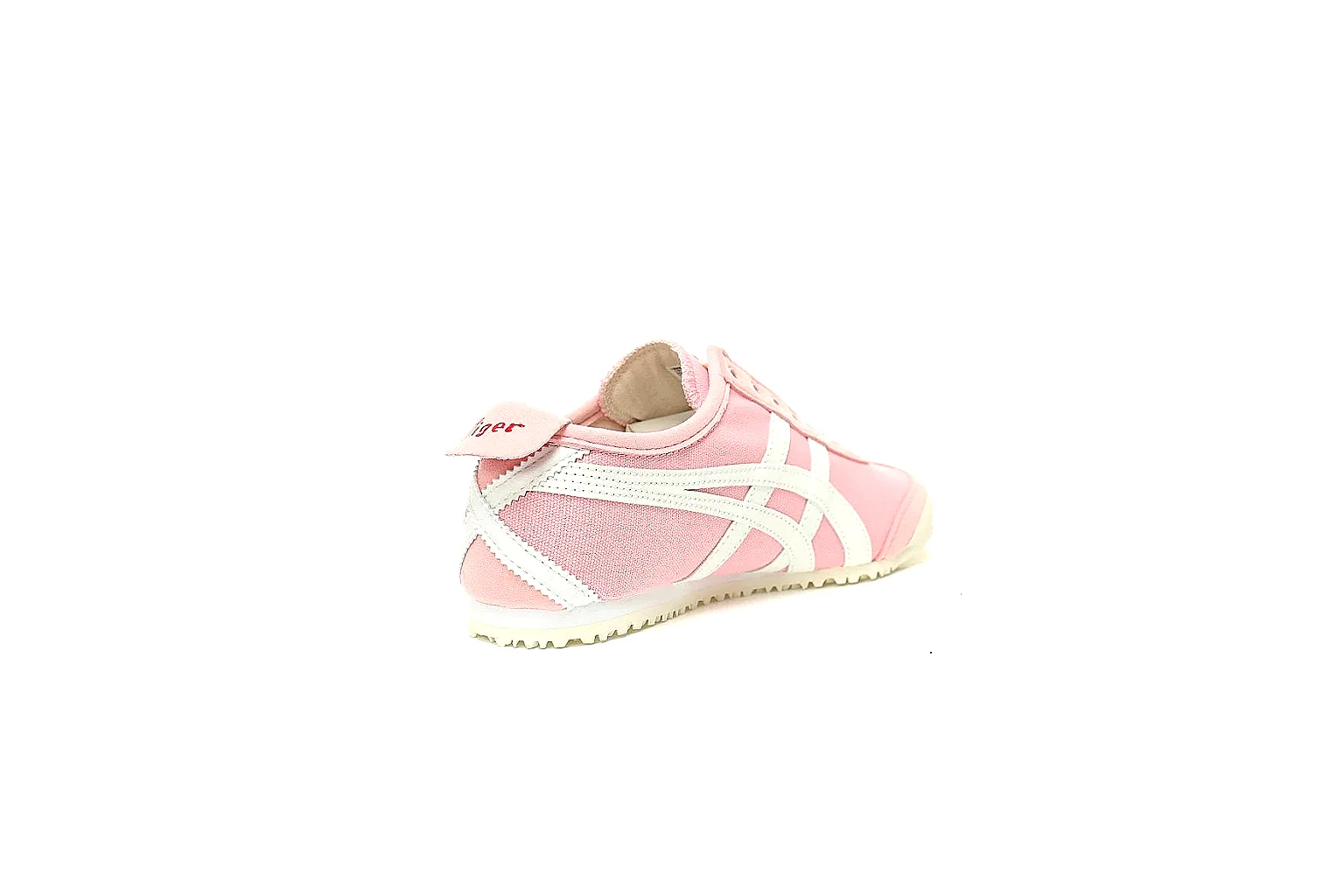 Onitsuka Tiger pink slip-on trainer with side stripes for QC price scouting