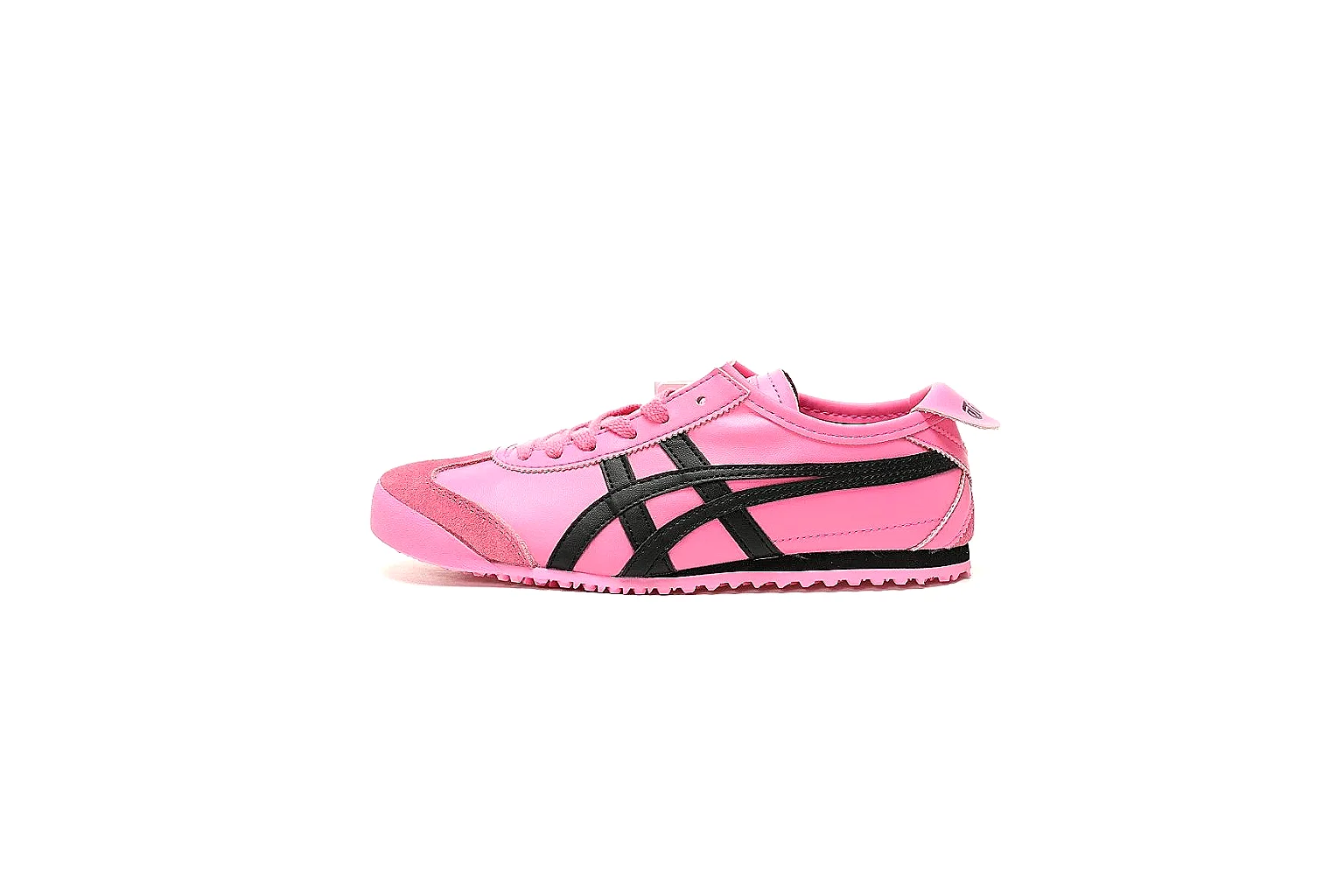 Onitsuka Tiger pink trainer QC gallery with side and outsole angles thumbnail 2