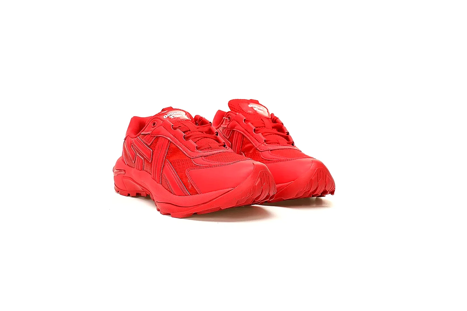 Red Onitsuka Tiger runner with tonal panels and outsole proof thumbnail 5