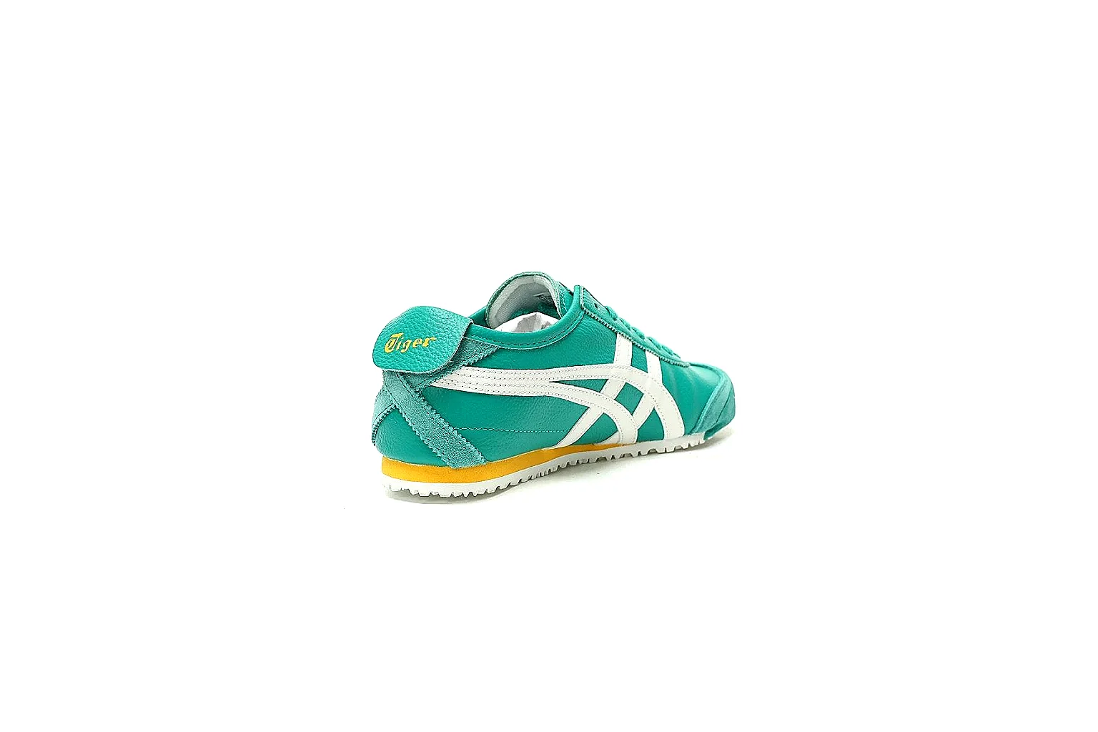Onitsuka Tiger turquoise trainer side profile with white stripe QC markers thumbnail 6