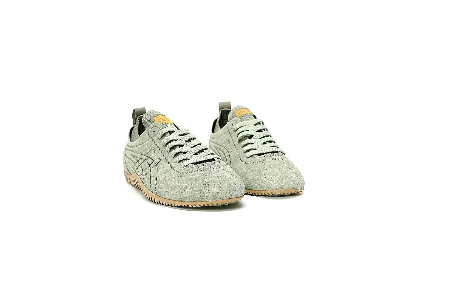 Onitsuka Tiger sage suede trainer side profile for QC comparison thumbnail 4
