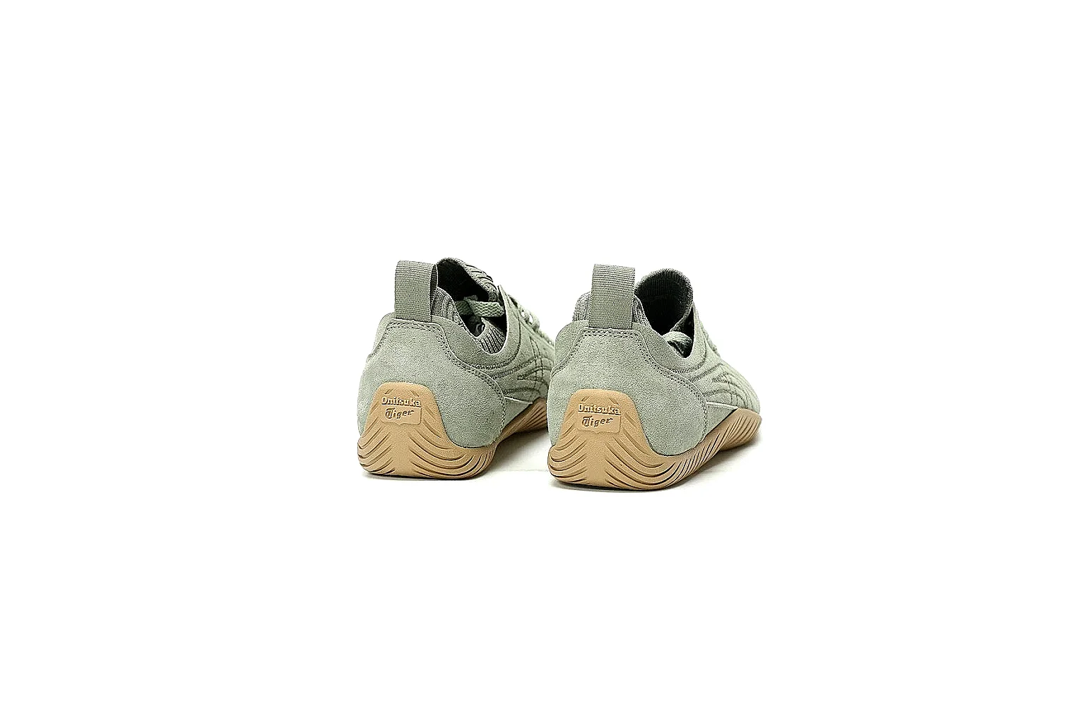 Onitsuka Tiger sage suede trainer side profile for QC comparison thumbnail 5