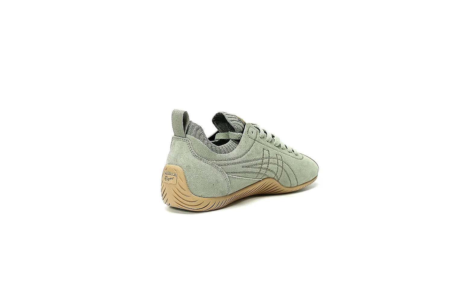 Onitsuka Tiger sage suede trainer side profile for QC comparison thumbnail 6