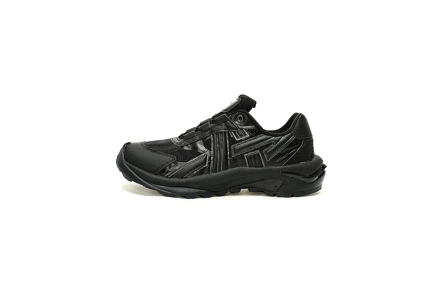 Onitsuka Tiger black utility trainer with side panels and rugged outsole QC reference thumbnail 2