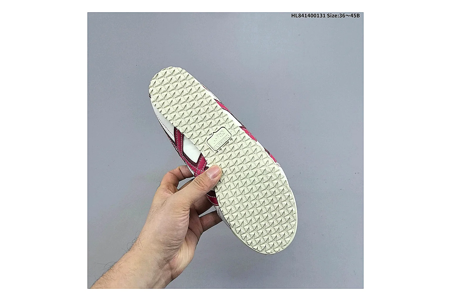 Casual Low-Top Sneaker 0789 comparison signal photo with red casual low-top with mixed-material upper and low-profile shape thumbnail 3