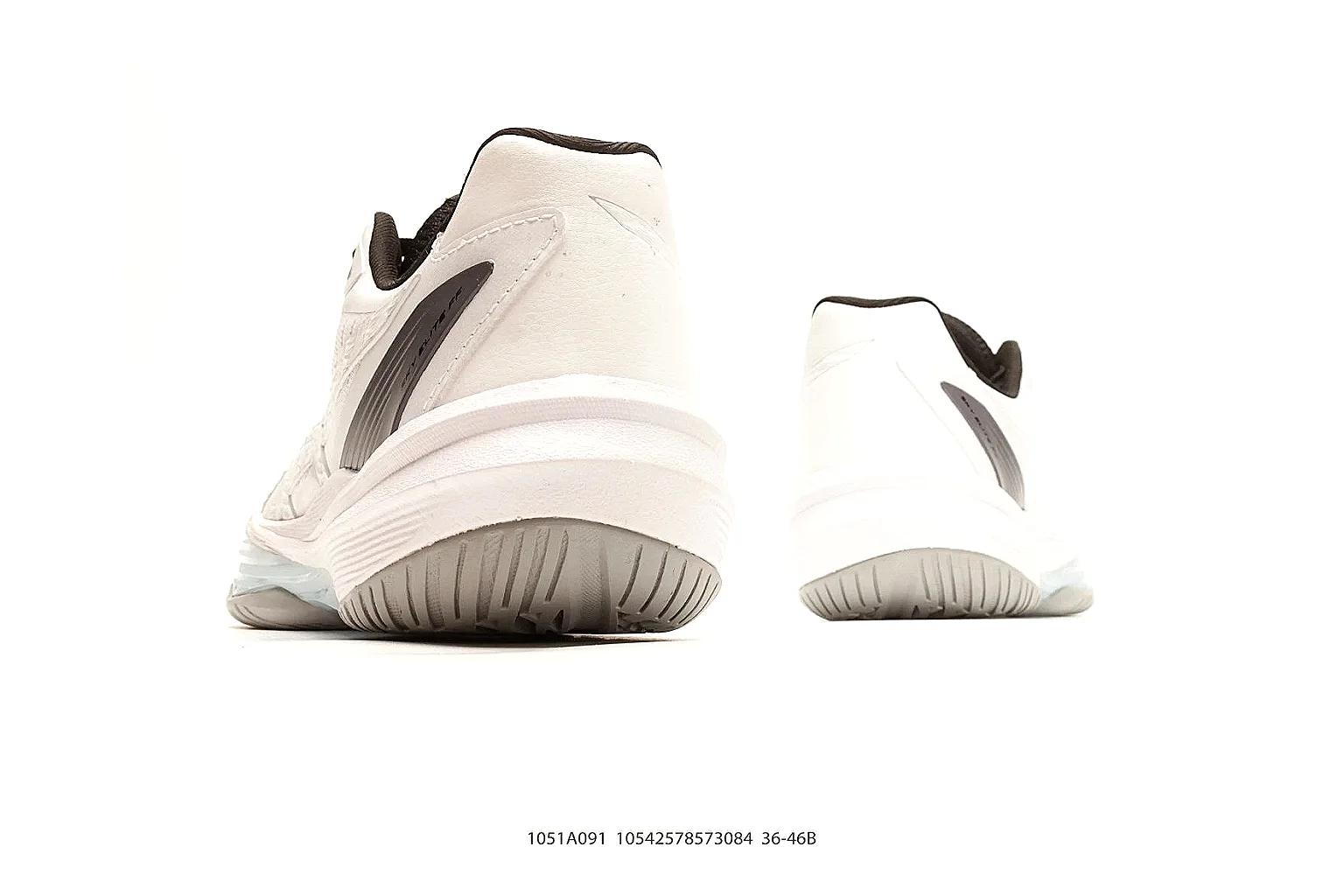 Training Runner White Black Sneaker comparison photo showing white black synthetic runner upper, layered support panels, training silhouette, and practical performance sole thumbnail 3