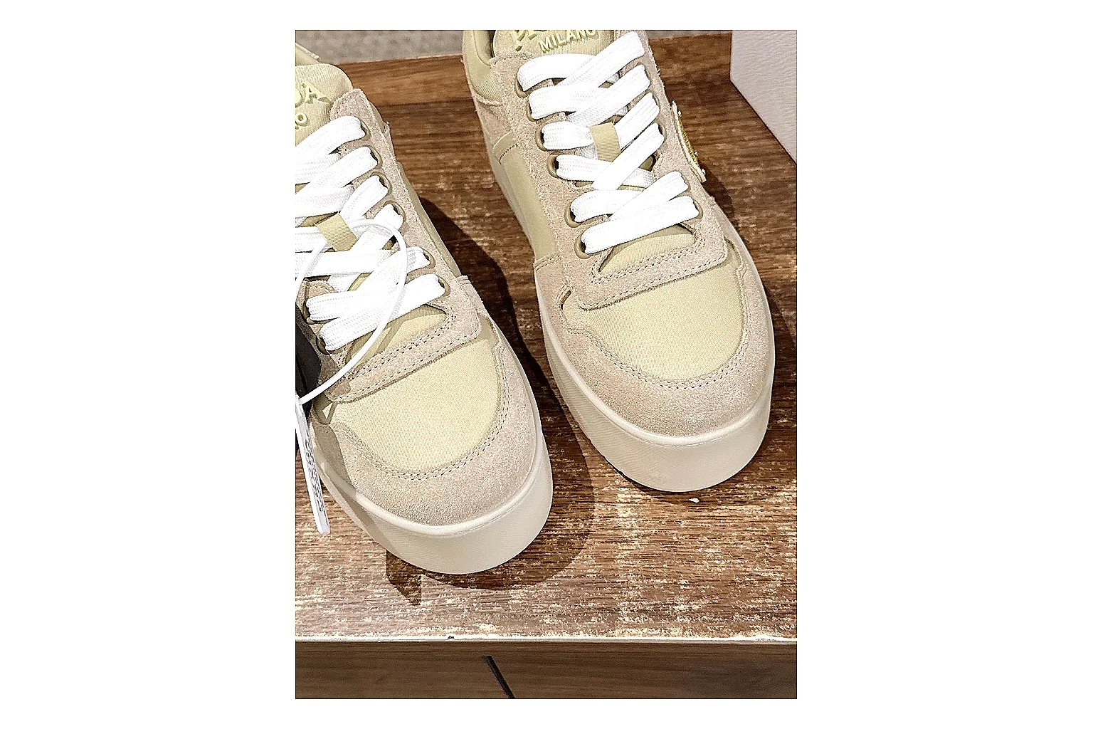 kakoscout.com Cream Beige Platform Low 8823 Cream Beige low-top product image thumbnail 5